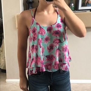 Cute flowy floral top